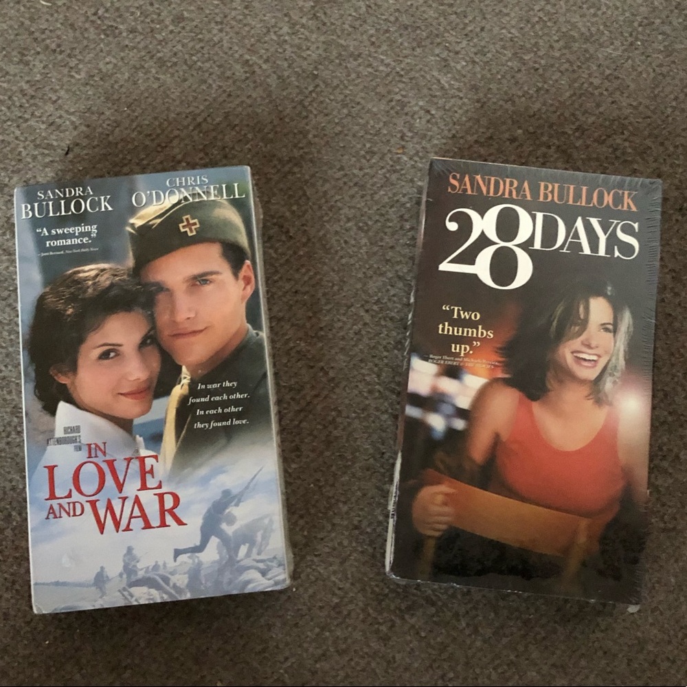 Sandra Bullock VHS lot